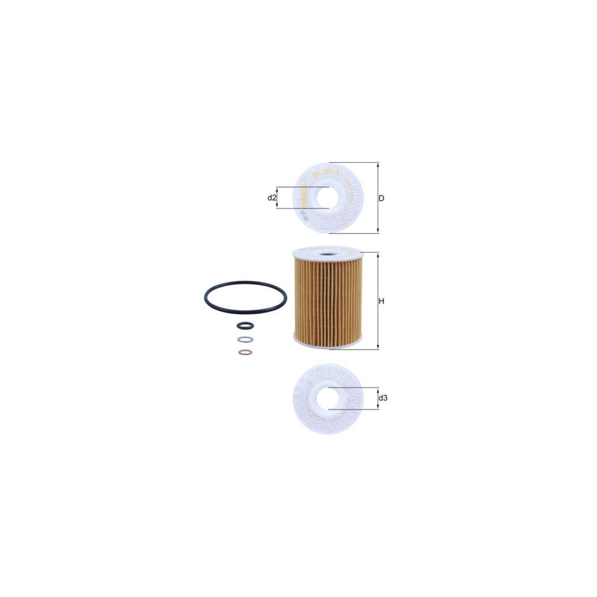 FILTR OLEJU KNEHT OX355/3D CHEVROLET 2.0D 06-