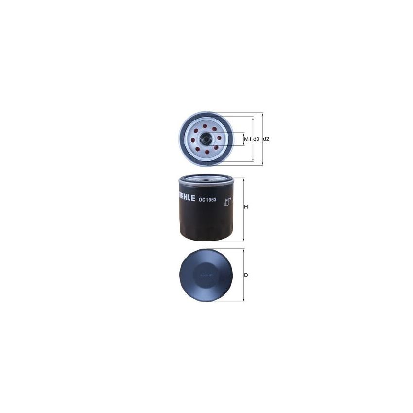FILTR OLEJU KNEHT OC1063 FORD 1.0-2.0 04-19