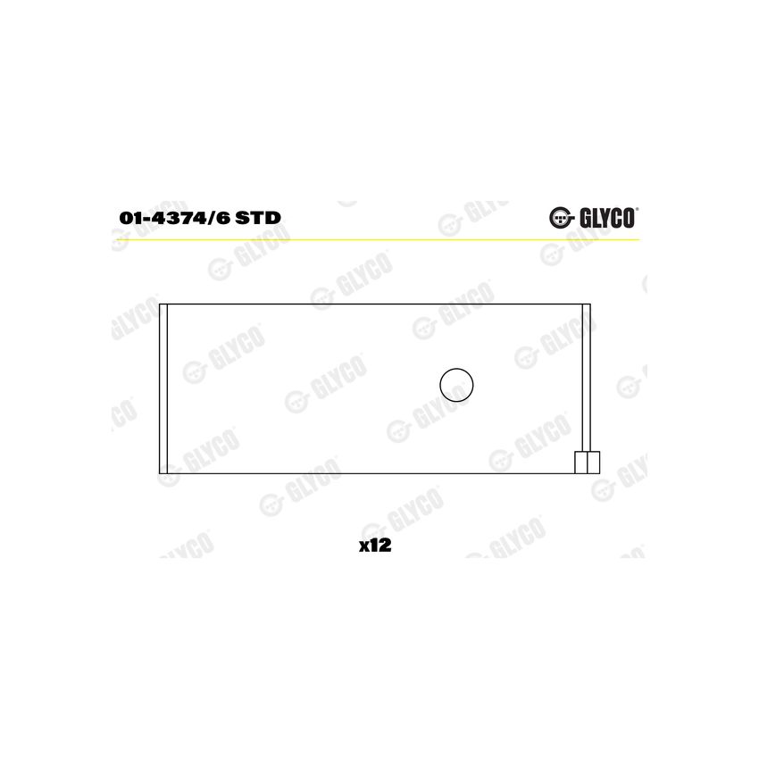 PANEWKI KORBOWODOWE GLYCO 0143746 STD NISSAN 2.8D/TD 83- 