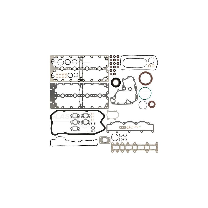 KOMPLET USZCZELEK SILNIKA GLASER S37072-00 FIAT 16V 2.3JTD 02-