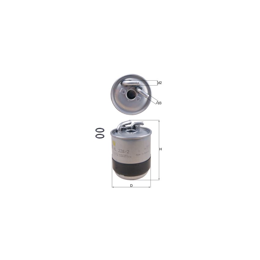 FILTR PALIWA KNEHT KL228/2D ILTR PL. MERCEDES 2.1-3.0CDI 00-