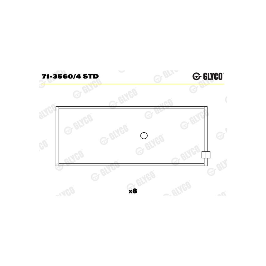PANEWKI KORBOWODOWE GLYCO 7135604 STD OPEL 1.5-2.4 65-91 