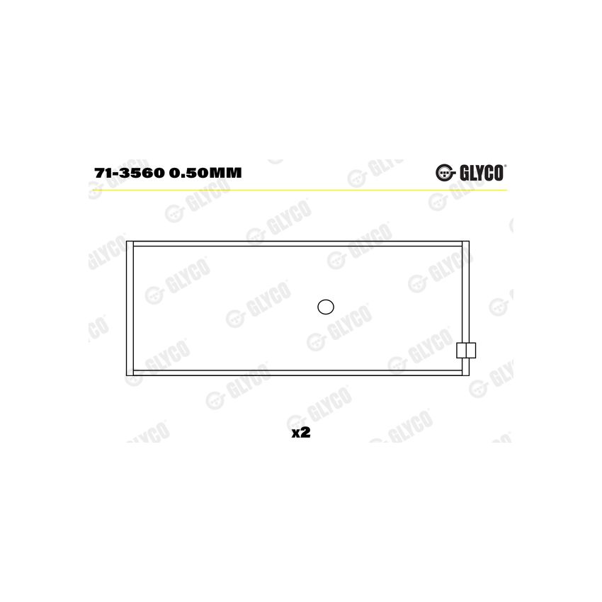 PANEWKI KORBOWODOWE GLYCO 713560 0.50 OPEL 1.5-2.4 65- 