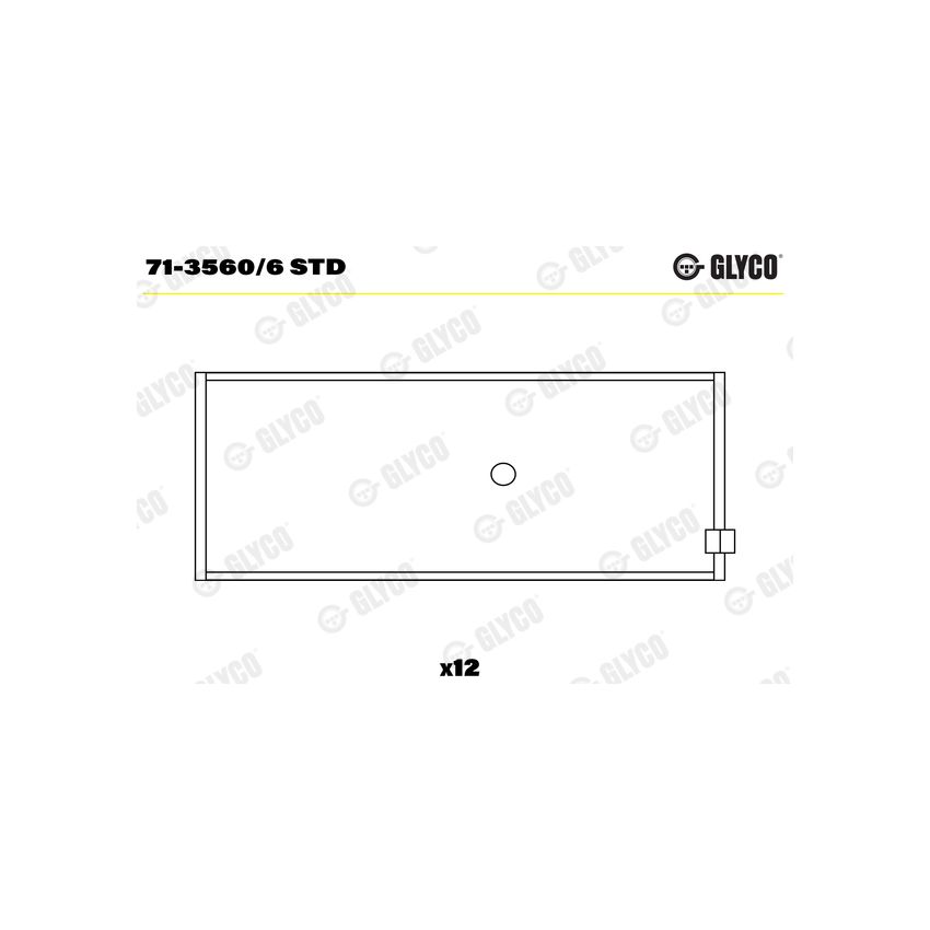 PANEWKI KORBOWODOWE GLYCO 7135606 STD OPEL 2.2-3.0  65- 