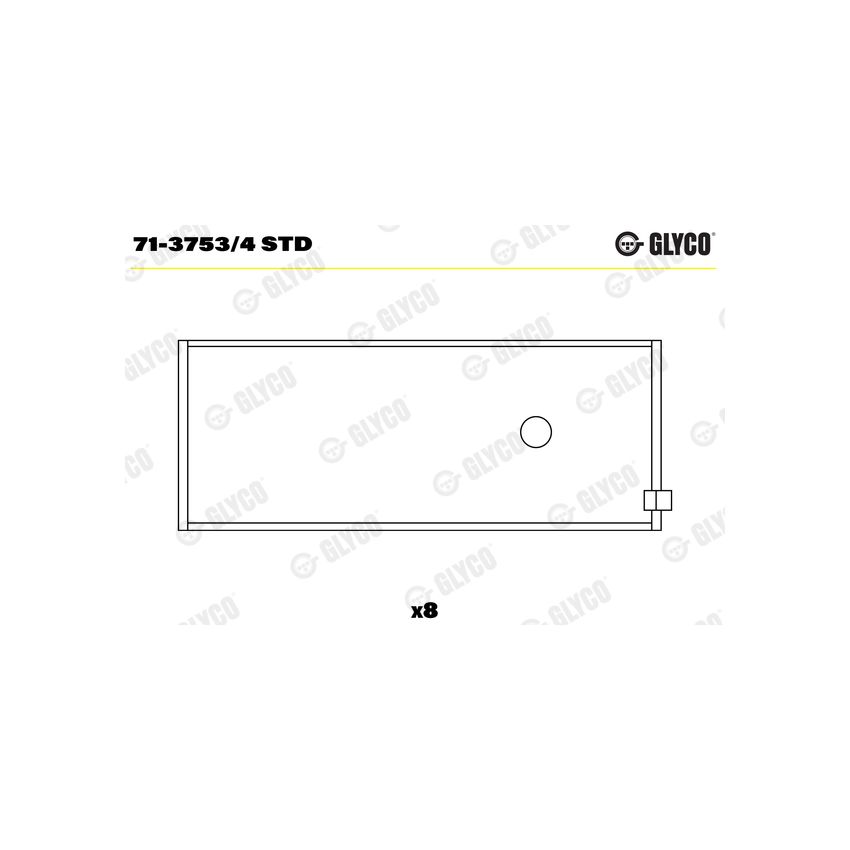 PANEWKI KORBOWODOWE GLYCO 7137534 STD OPEL 2.4 88-98 