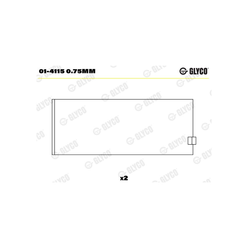 PANEWKI KORBOWODOWE GLYCO 014115 0.75 PERKINS 3.9D 4.236