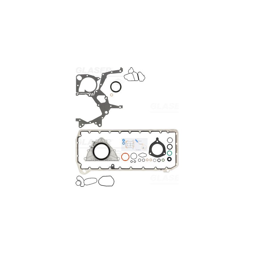 KOMPLET USZCZELEK BLOKU GLASER B38086-01 BMW 3.0D 04-06