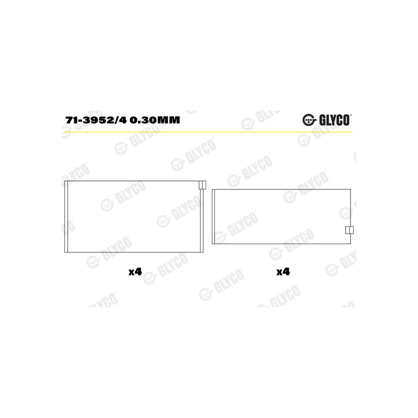 PANEWKI KORBOWODOWE GLYCO 7139524 0.30 PSA SPUTTER  2.0HDI  99- 
