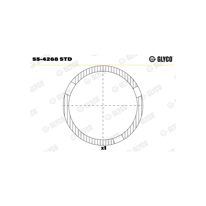 TULEJKA KORBOWODOWA GLYCO 554268 MITSUBISHI 3.3D 78-