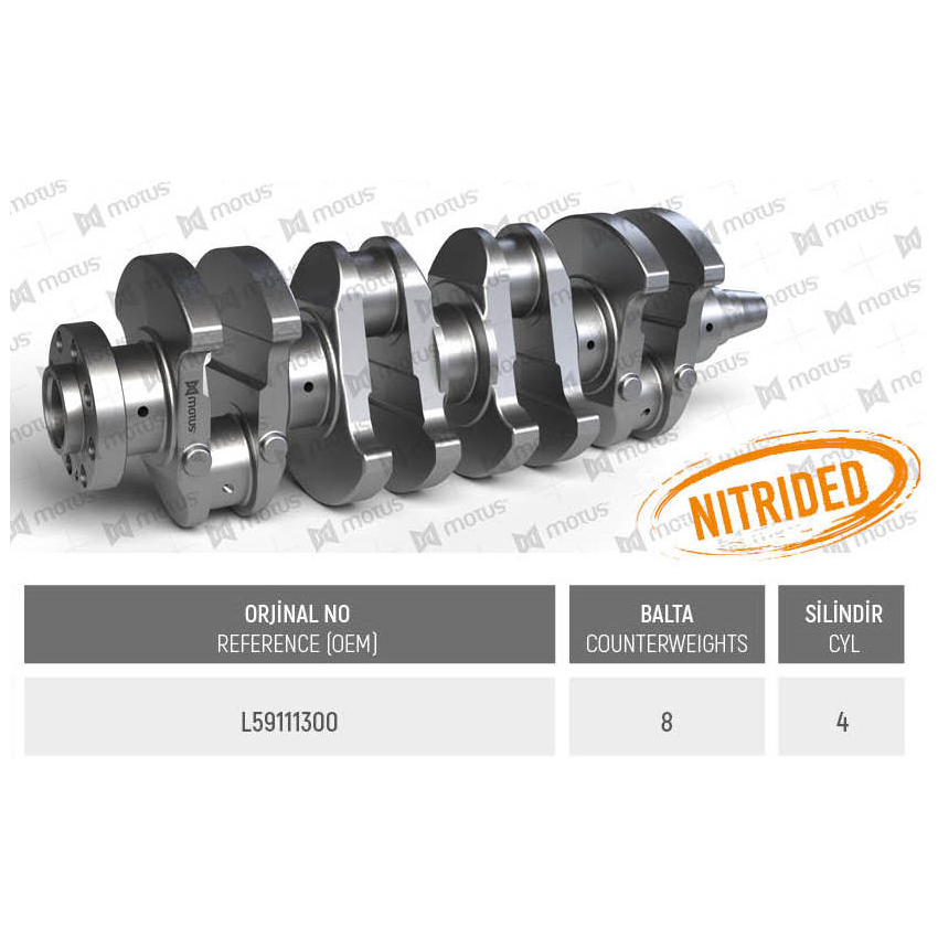 WAŁ KORBOWY MV PARTS D3530 MAZDA 2.0TD 05-10