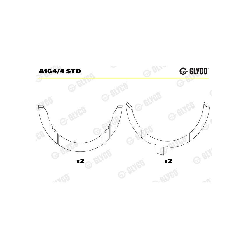 PANEWKI OPOROWE GLYCO A1644 STD MERCEDES 2.5-5.5 04-