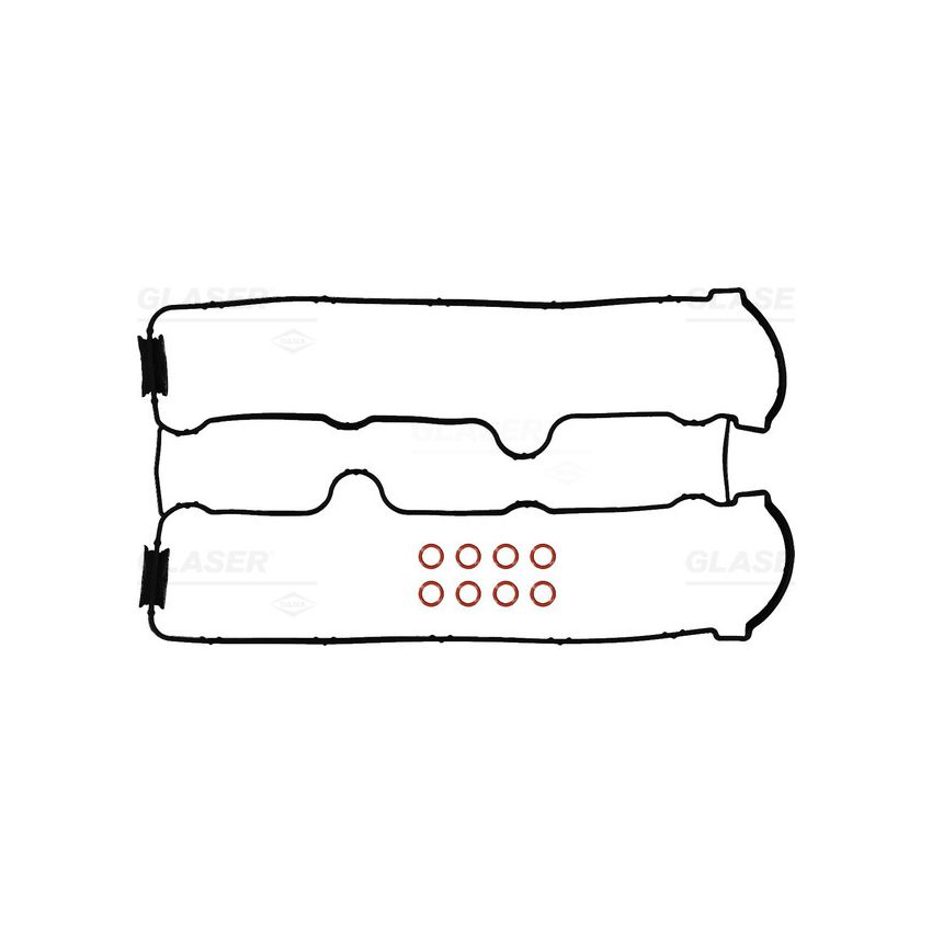 KOMPLET USZCZELEK POKRYWY ZAWORÓW GLASER V37086-00 OPEL 3.2 03-