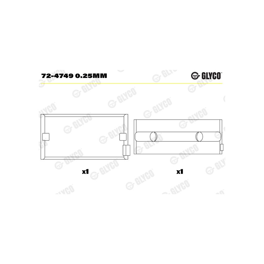 PANEWKI GŁÓWNE GLYCO 724749 0.25 MAN D0834  04- 