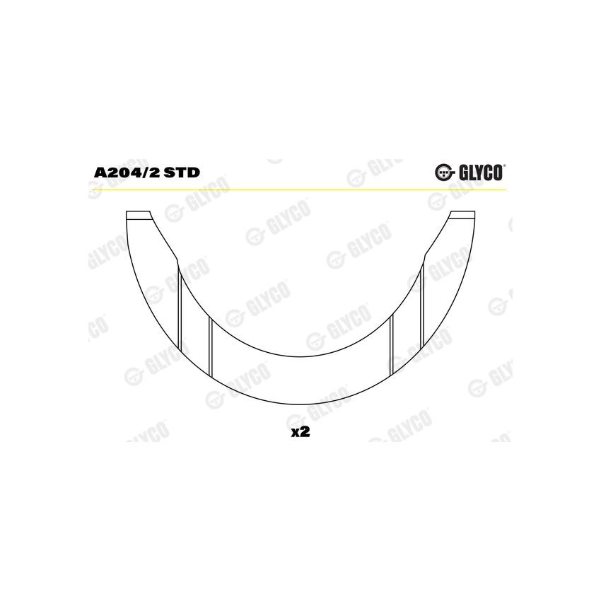 PANEWKI OPOROWE GLYCO A2042 STD ROVER 2.0-2.5D 58-94