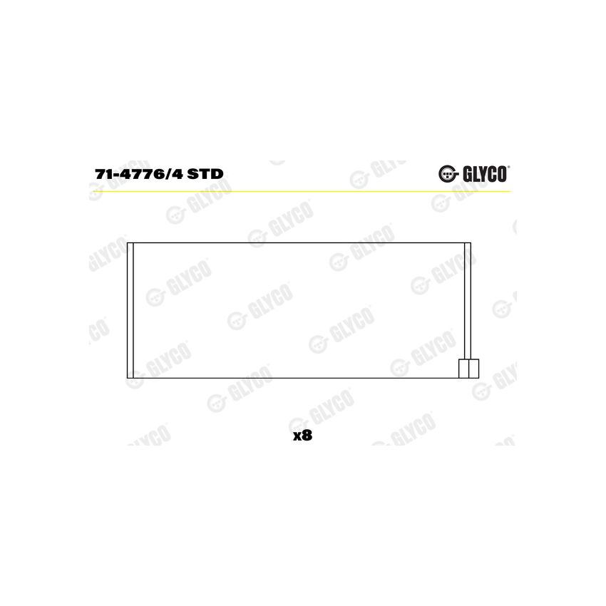 PANEWKI KORBOWODOWE GLYCO 7147764 STD FIAT 1.6JTD  08- 
