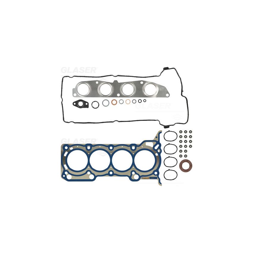 KOMPLET USZCZELEK SILNIKA GLASER S38055-00 SMART 1332cc 16V 04-06