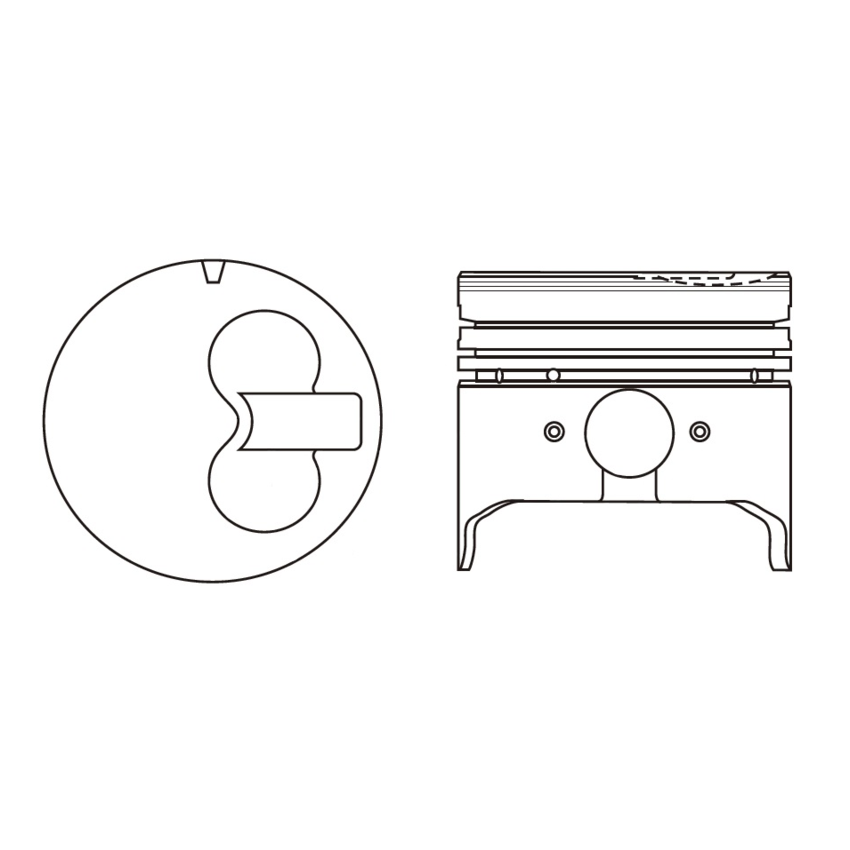 TŁOK MV PARTS 74340 STD DH 1.0D mot-CL b.p. 83-87