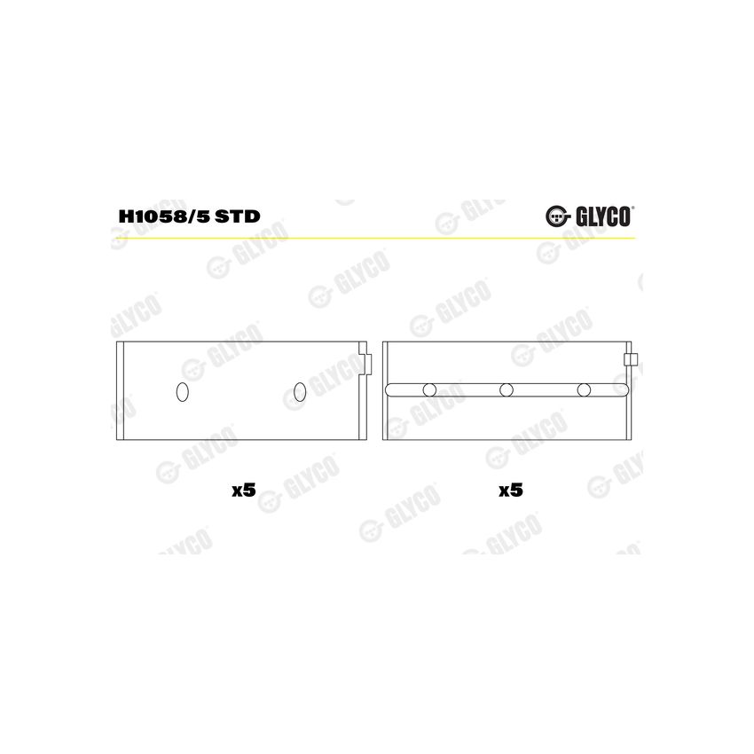 PANEWKI GŁÓWNE GLYCO H10585<6611M> STD PSA 2.0-2.2  82- 