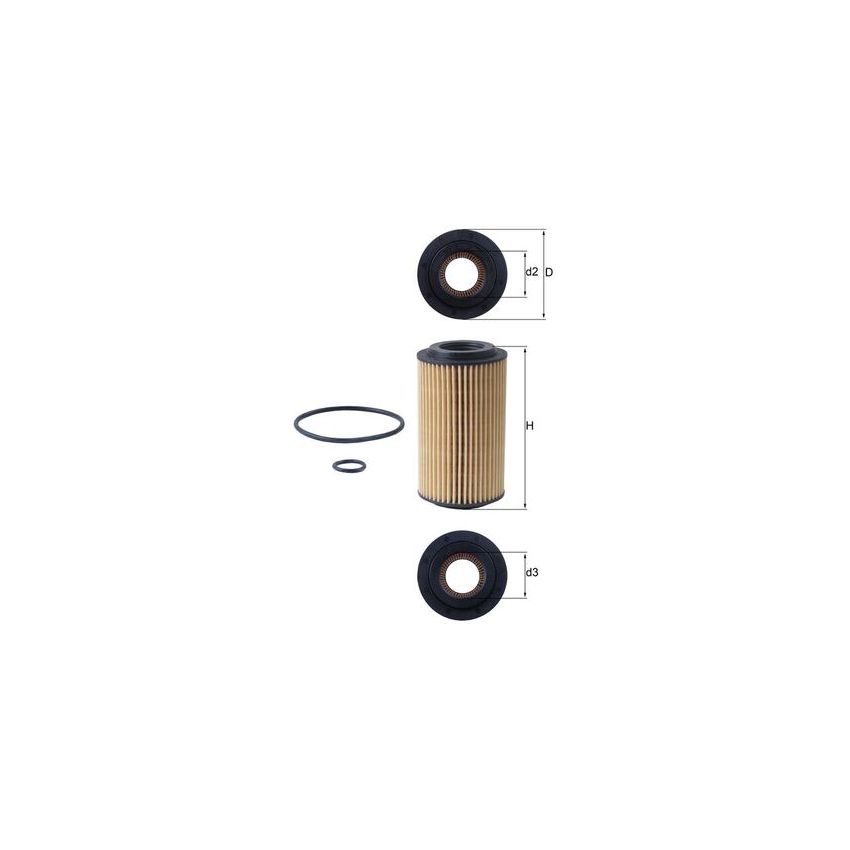 FILTR OLEJU KNEHT OX153D4 CHRYSLER 2.2CRD 02-