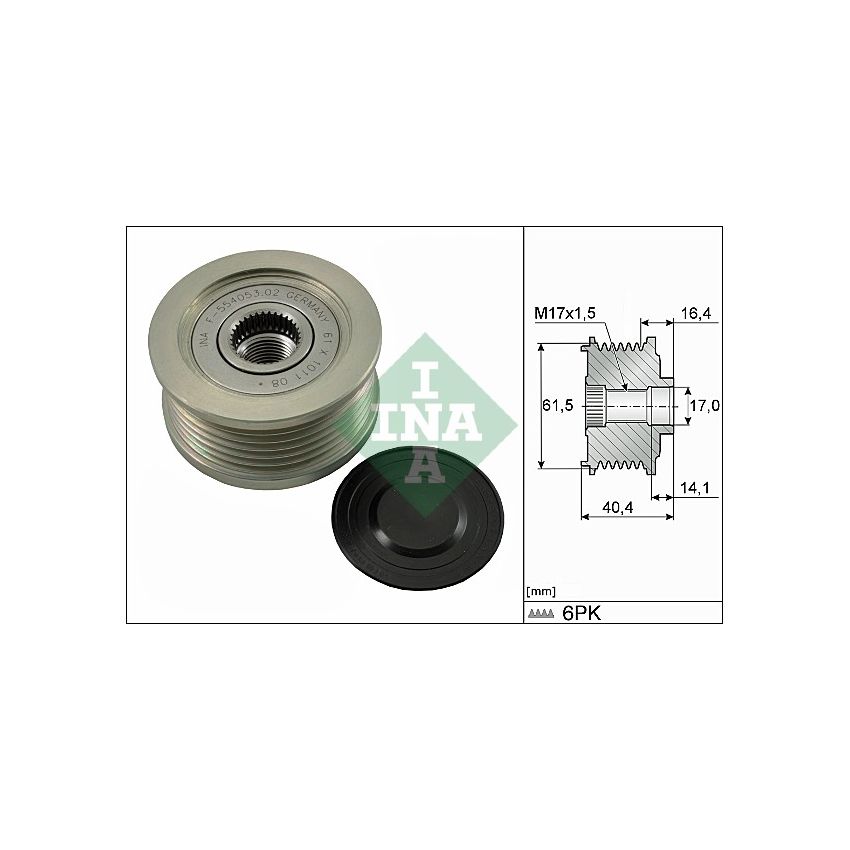 NAPINACZ PASKA INA 535011510 FIAT 1.9-2.4JTD 96-