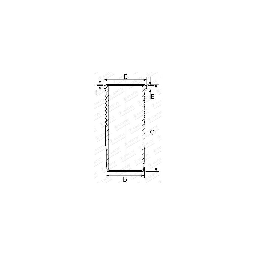 TULEJA CYLINDROWA GOETZE 1567762000 CYL VO TD100 73-