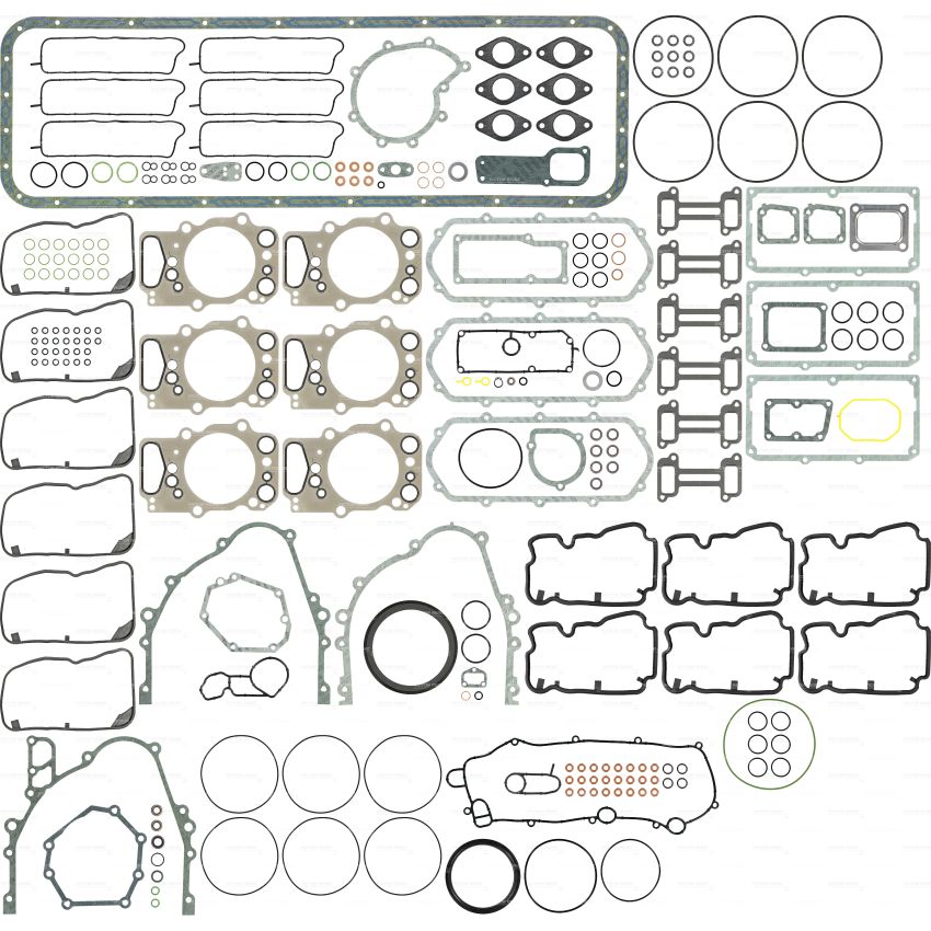 KOMPLET USZCZELEK SILNIKA VICTOR REINZ 01-34885-01 SCANIA 11.7D 96-01