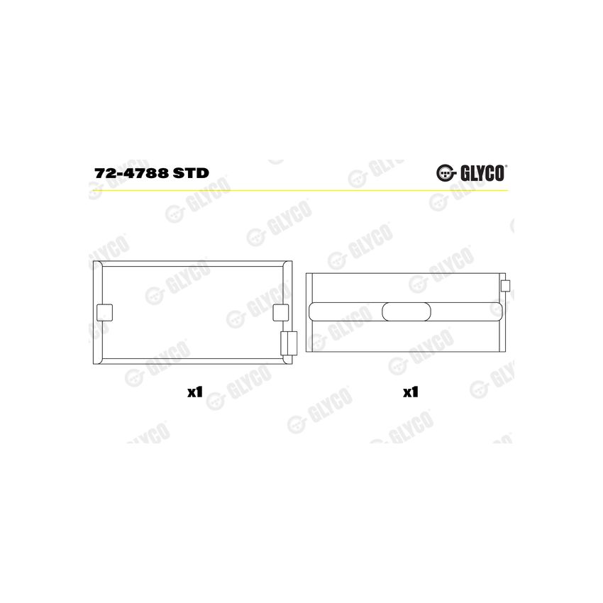 PANEWKI GŁÓWNE GLYCO 724788 STD DAF MX265 06- 