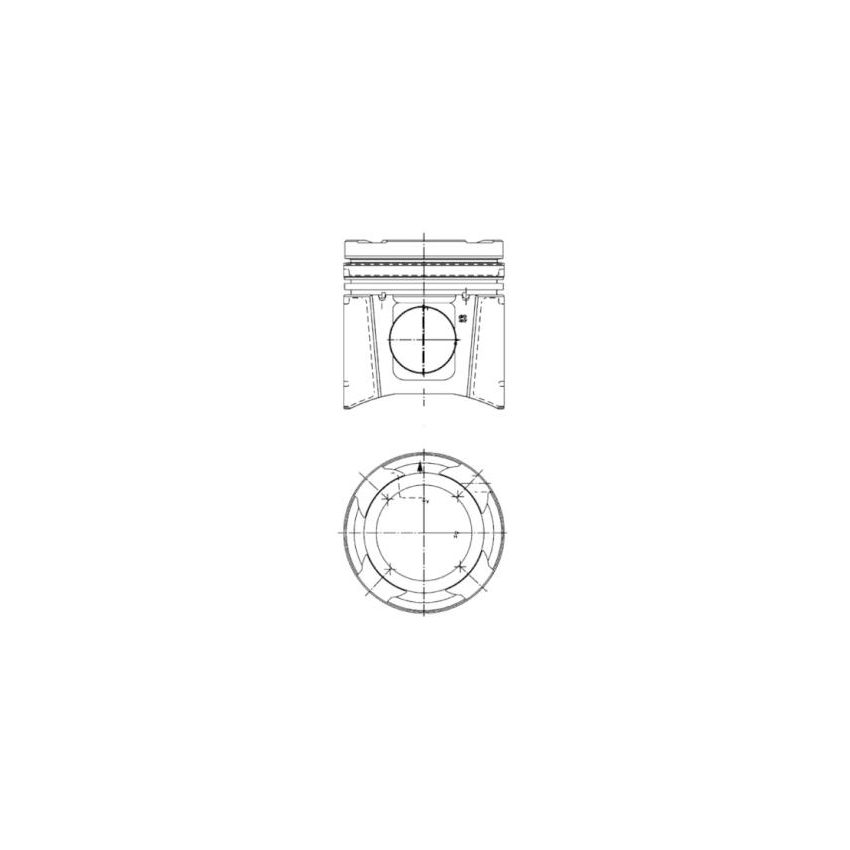 TŁOK KOLBENSCHMIDT 99697600 STD MAN D2876 01-