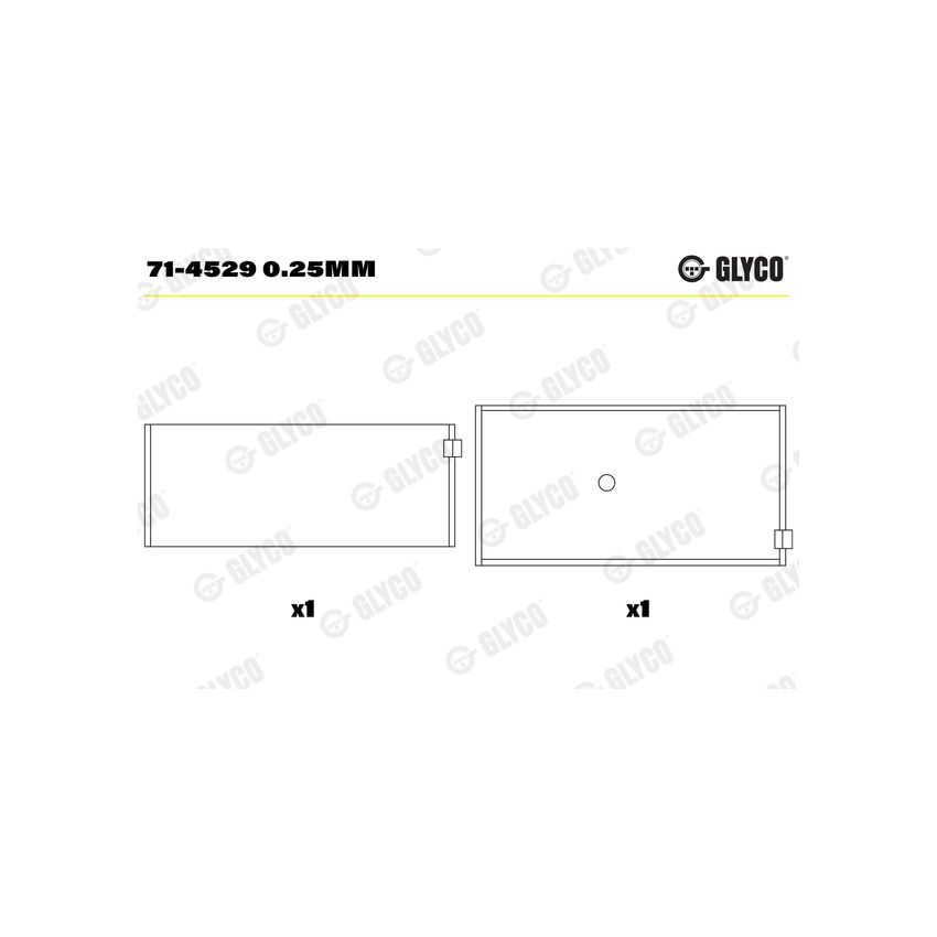 PANEWKI KORBOWODOWE GLYCO 714529 0.25 MAN SPUTTER D2066 06- 