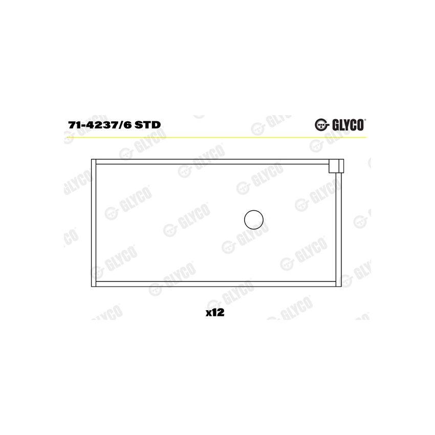 PANEWKI KORBOWODOWE GLYCO 7142376 STD SCANIA DS11 66- 