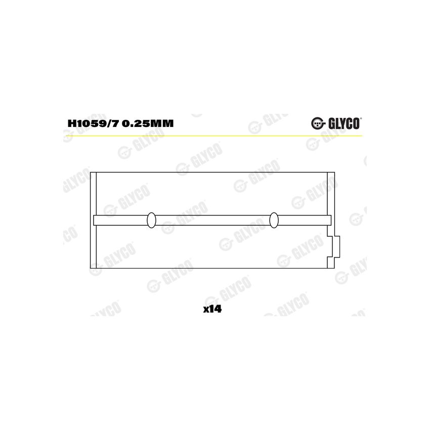 PANEWKI GŁÓWNE GLYCO H10597 0.25 SCANIA DS11 66- 