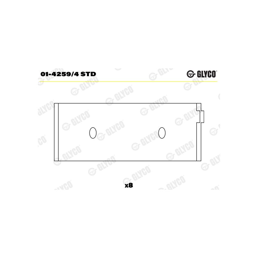 PANEWKI KORBOWODOWE GLYCO 0142594 STD SKODA 1.3 84- 