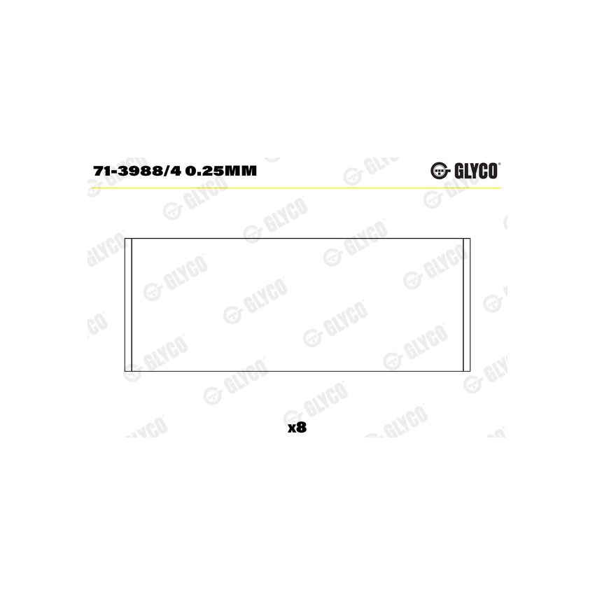PANEWKI KORBOWODOWE GLYCO 7139884 0.25 RENAULT 1.9dCi  01- 