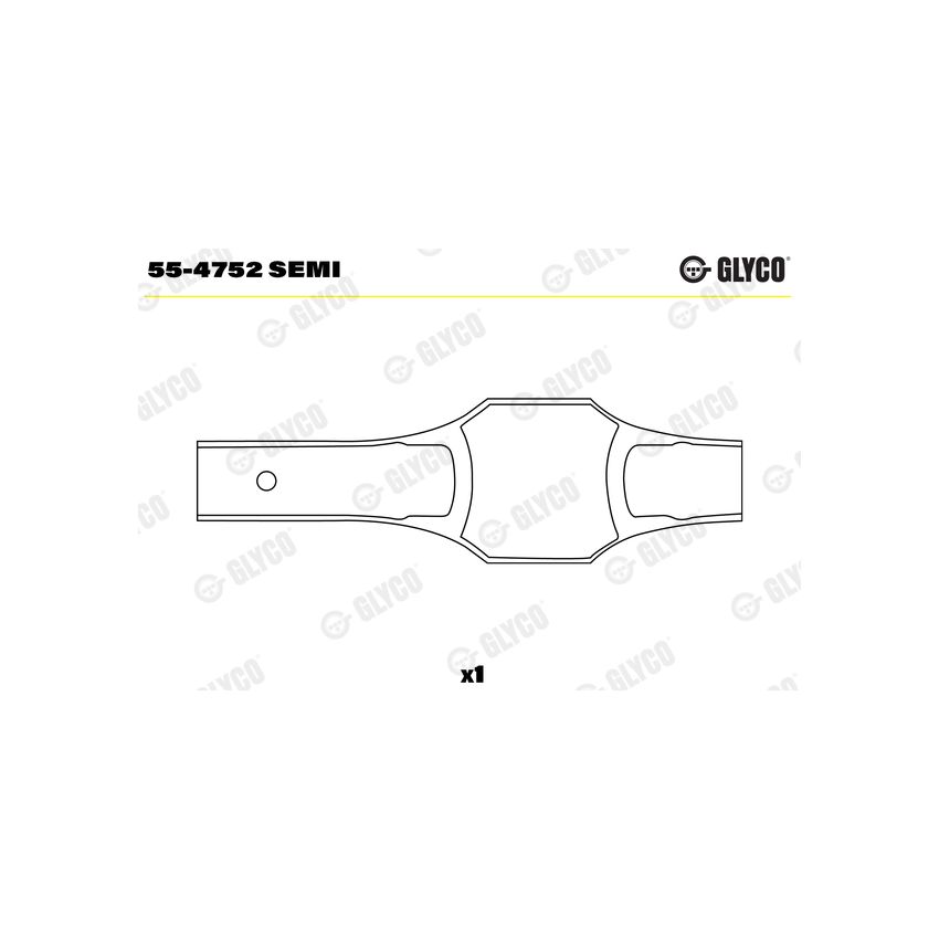 TULEJKA KORBOWODOWA GLYCO 554752 MAN D0834 04-