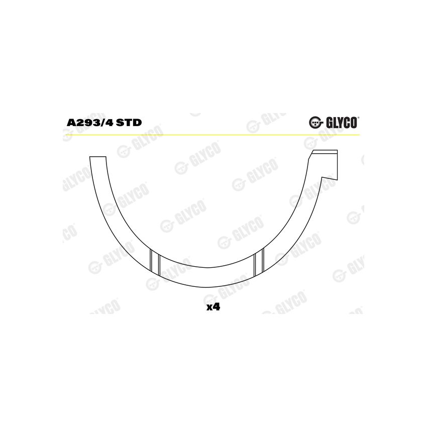 PANEWKI OPOROWE GLYCO A2934 STD DAF MX265 06-