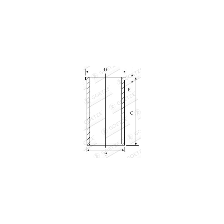 TULEJA CYLINDROWA GOETZE 1403035000 MAN D0846 69-94