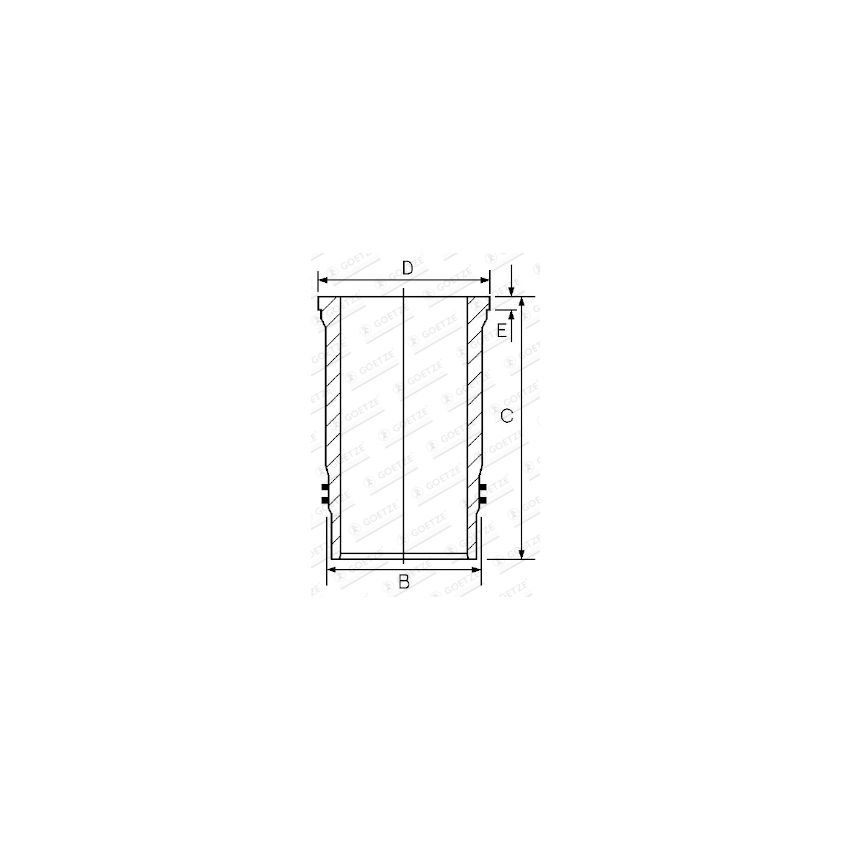 TULEJA CYLINDROWA GOETZE 1548045000 DEUTZ TCD2013L06 05-