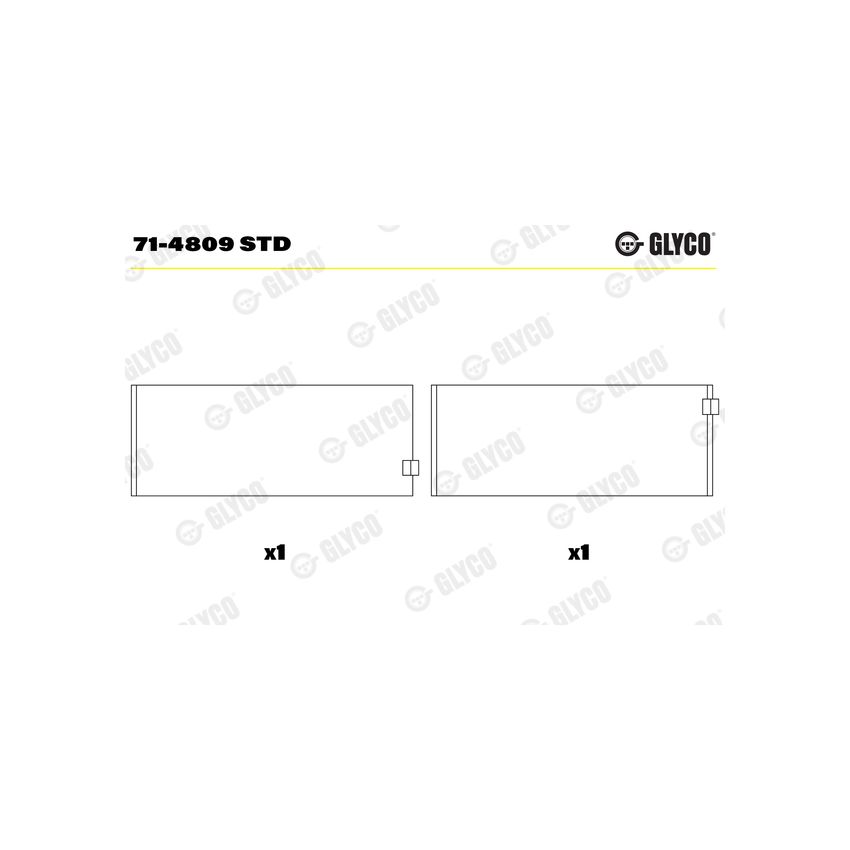 PANEWKI KORBOWODOWE GLYCO 714809 STD MERCEDES SPUTTER 3.0D 05- 