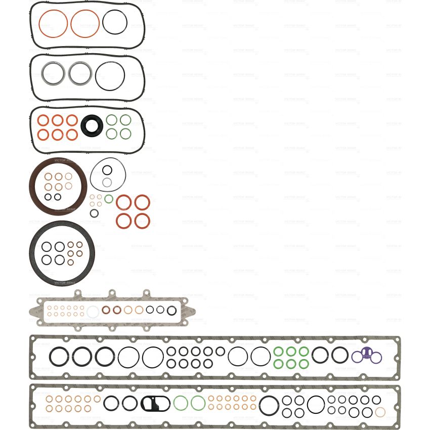 KOMPLET USZCZELEK BLOKU VICTOR REINZ 08-24870-01 VOLVO DH10A -
