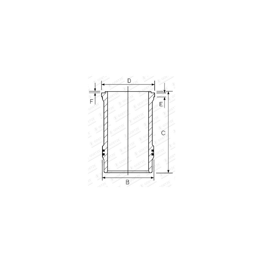 TULEJA CYLINDROWA GOETZE 1526596000 RVI MIDR06.02.12 72-