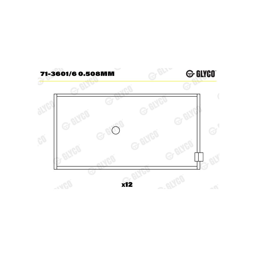 PANEWKI KORBOWODOWE GLYCO 7136016 0.50 VOLVO TD102  83- 