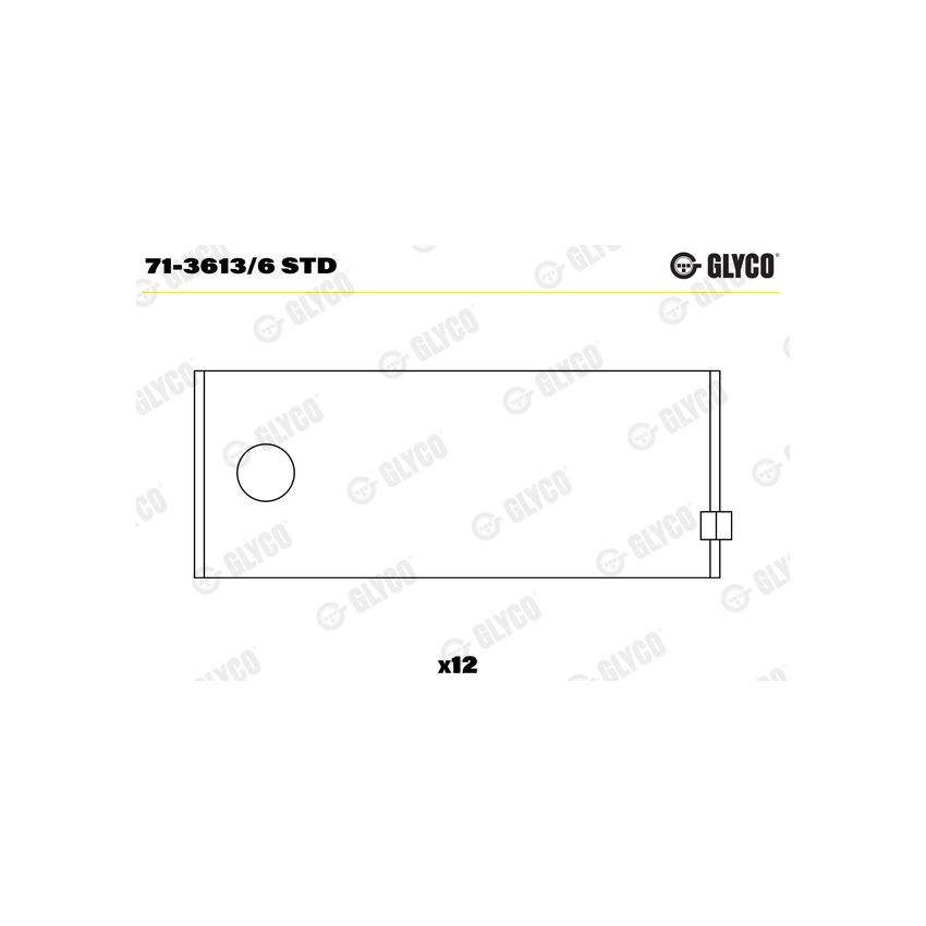 PANEWKI KORBOWODOWE GLYCO 7136136 STD VOLVO TD123  84- 