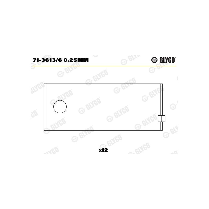 PANEWKI KORBOWODOWE GLYCO 7136136 0.25 VOLVO TD123  84- 