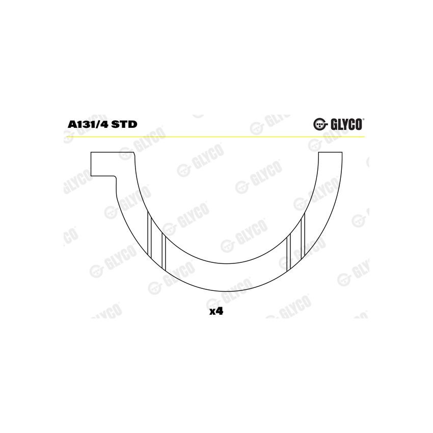 PANEWKI OPOROWE GLYCO A1314 STD VOLVO TD120 77-