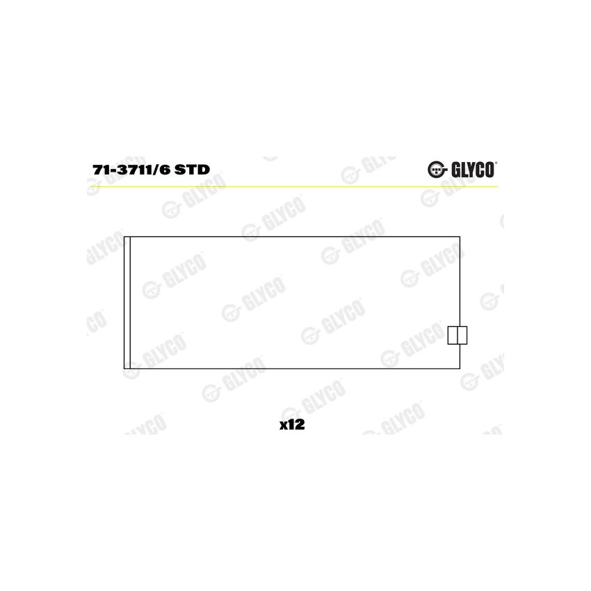 PANEWKI KORBOWODOWE GLYCO 7137116 STD VW 2.8  90-08 