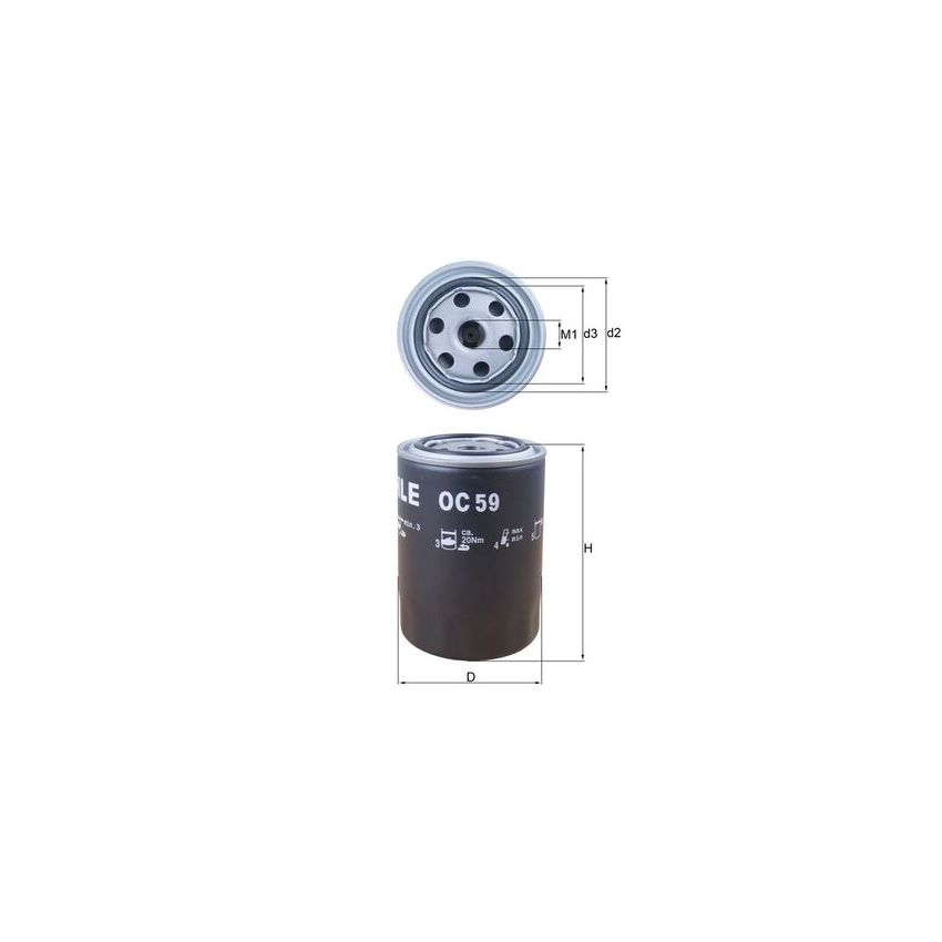 FILTR OLEJU KNEHT OC59 RVI D227 82-15
