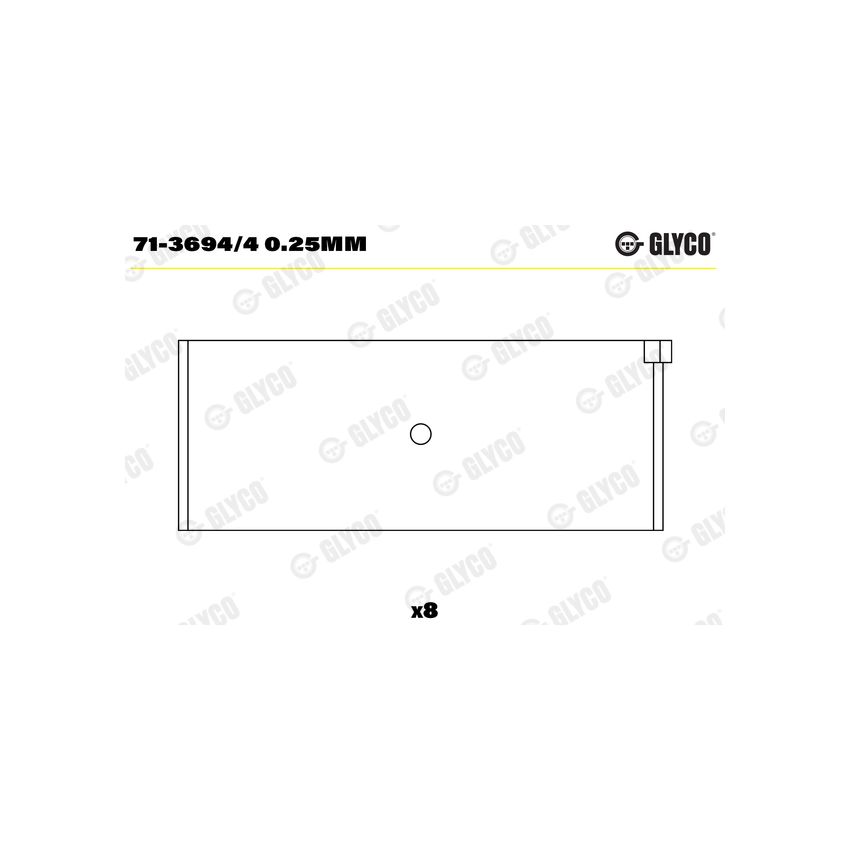 PANEWKI KORBOWODOWE GLYCO 7136944 0.25 VW 1.4-2.0  93- 