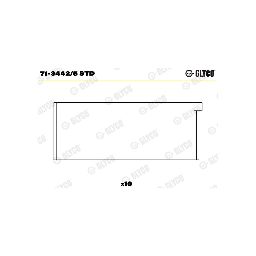 PANEWKI KORBOWODOWE GLYCO 7134425 STD VW 2.0-2.5D  82-03 