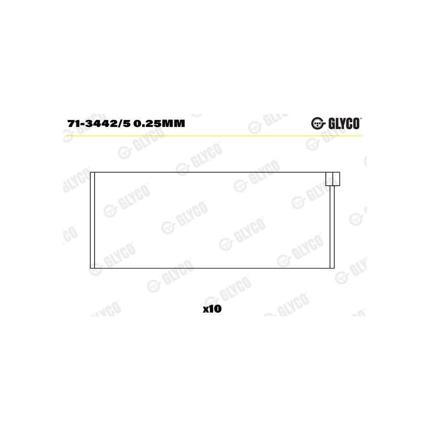 PANEWKI KORBOWODOWE GLYCO 7134425 0.25 VW 2.0-2.5D  82-03 