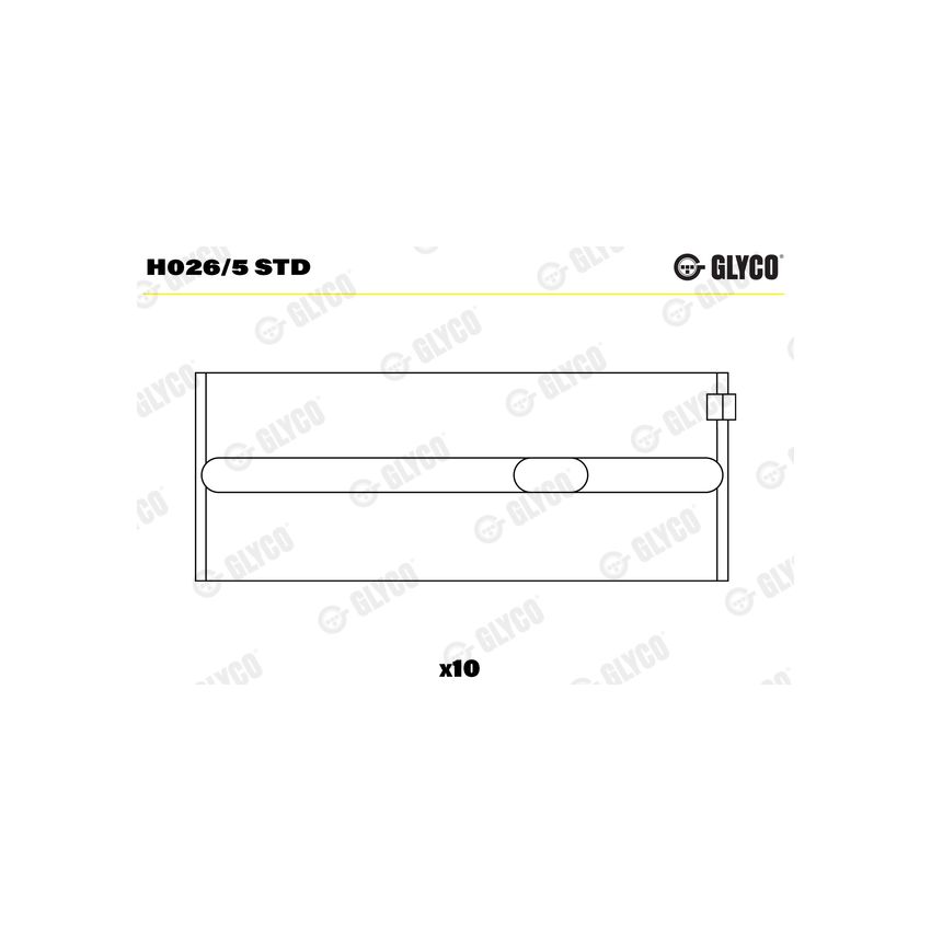 PANEWKI GŁÓWNE GLYCO H0265 STD VW  1.1-1.9B+D  73-99 